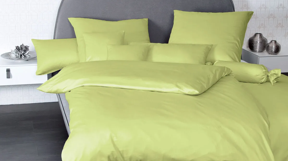 Janine® Bettwäsche-Set, Apfelgrün - ca. 155 x 220 cm