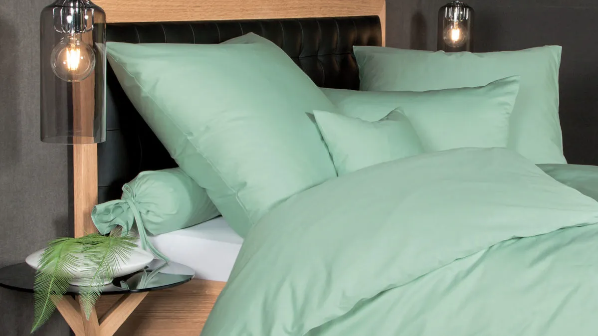 Janine® Bettwäsche-Set, Jadegrün - ca. 200 x 200 cm