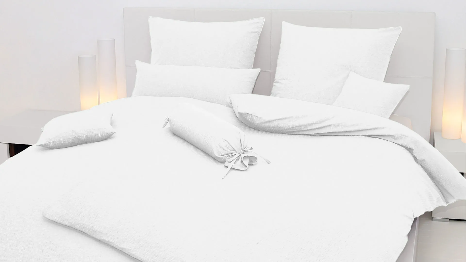 Janine® Bettwäsche-Set, weiß – ca. 135 x 200 cm
