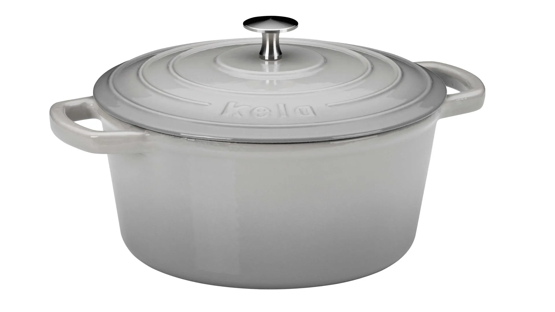 kela Bräter Calido, hellgraues Gusseisen - ca. 3,8 Liter