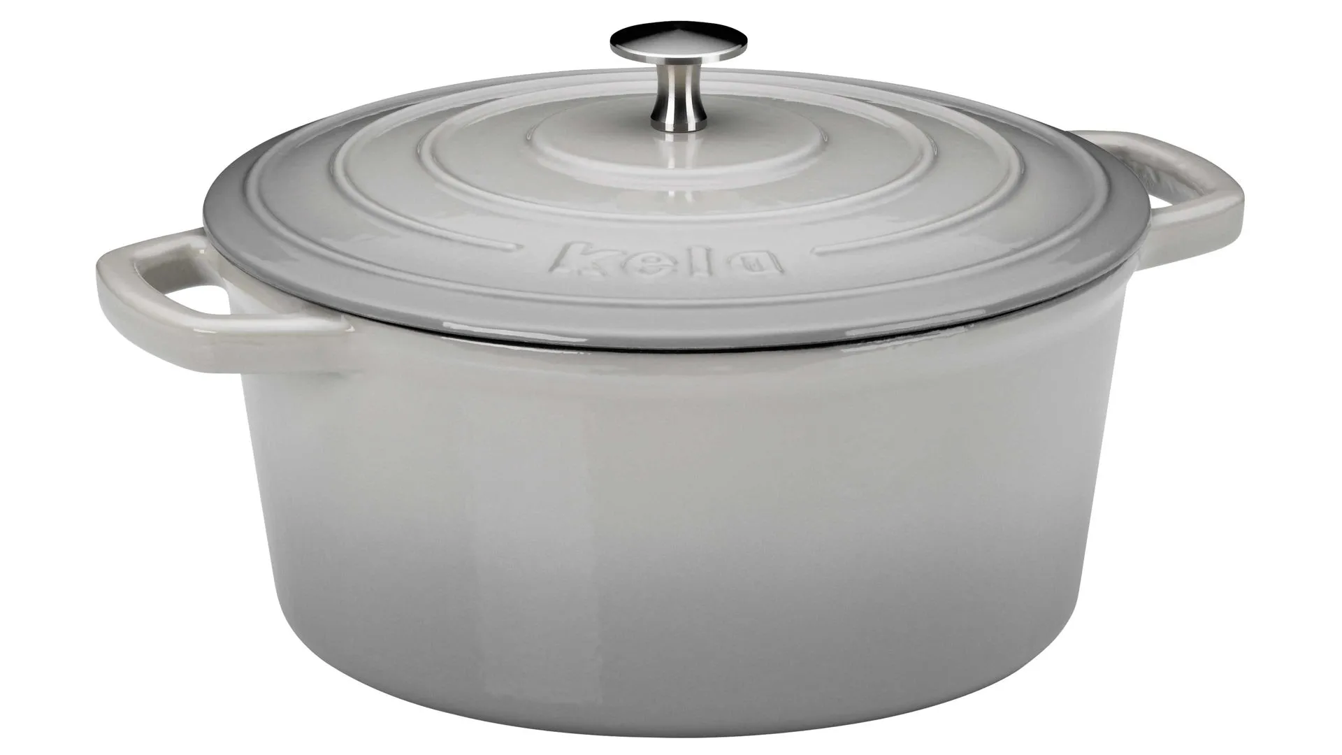 kela Bräter Calido, hellgraues Gusseisen - ca. 4,6 Liter