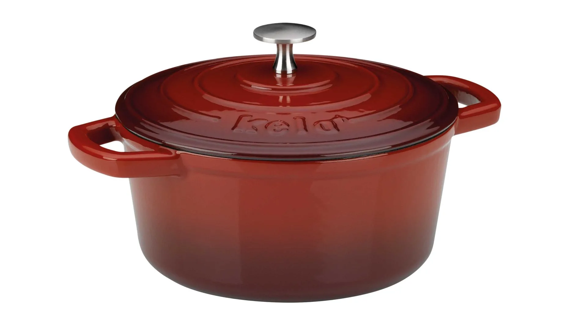 kela Bräter Calido, rotes Gusseisen - ca. 2,5 Liter