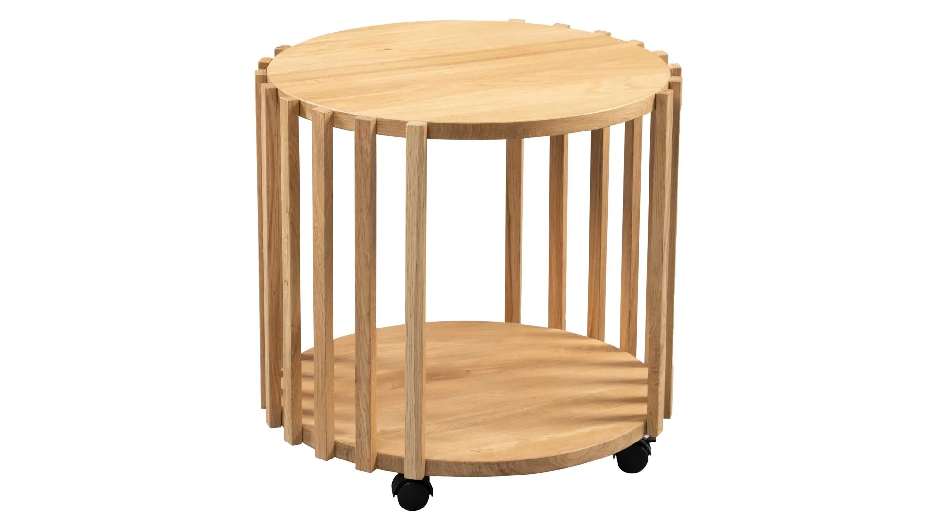 Couchtisch Mats 1, Wildeiche - Durchmesser ca. 50 cm