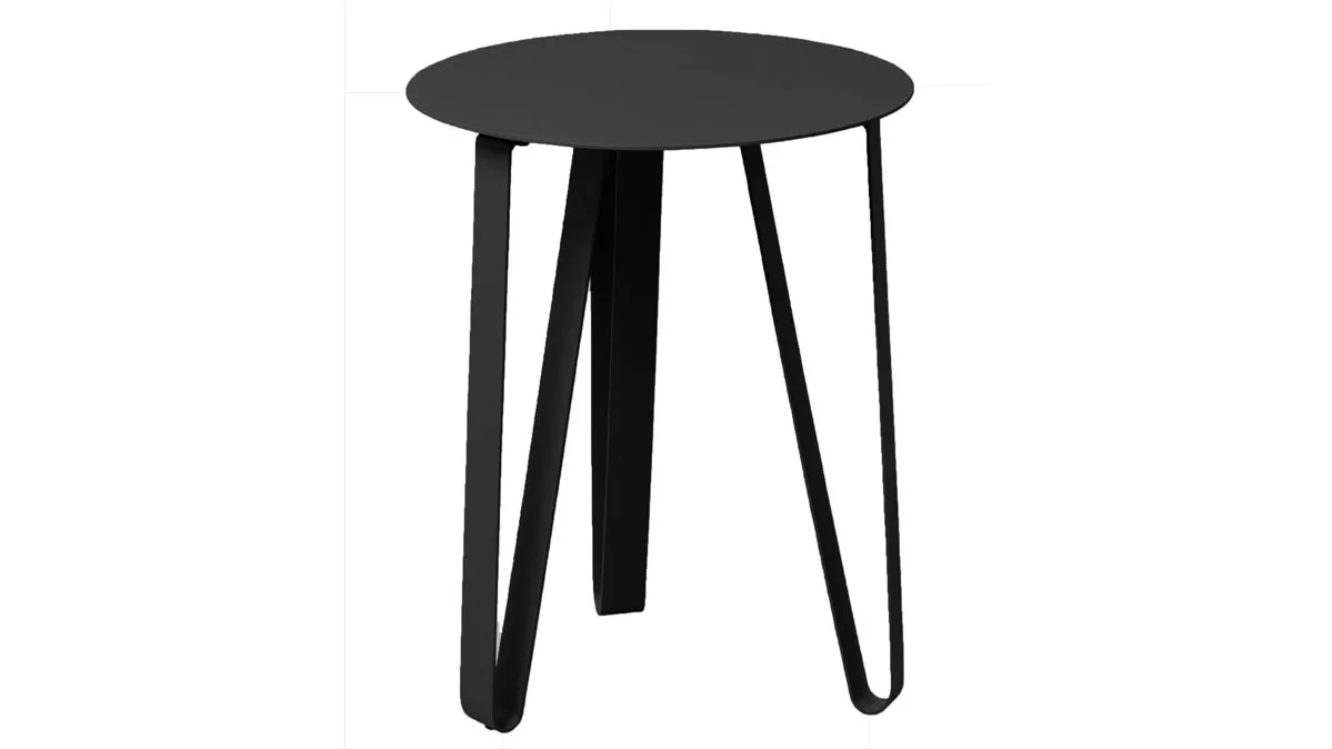 Couchtisch Emil 1, Schwarz - ca. 40 x 50 cm