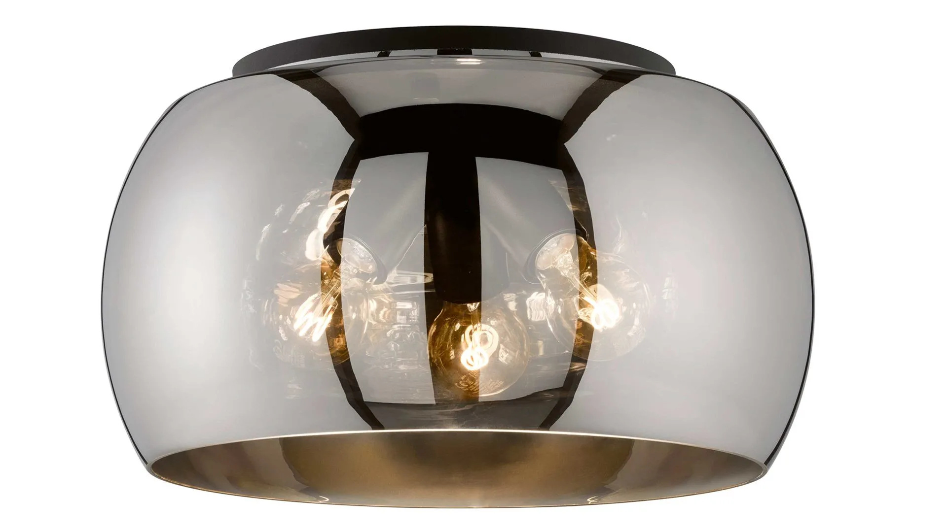 FH Deckenleuchte Dima, Rauchglas - Durchmesser ca. 40 cm