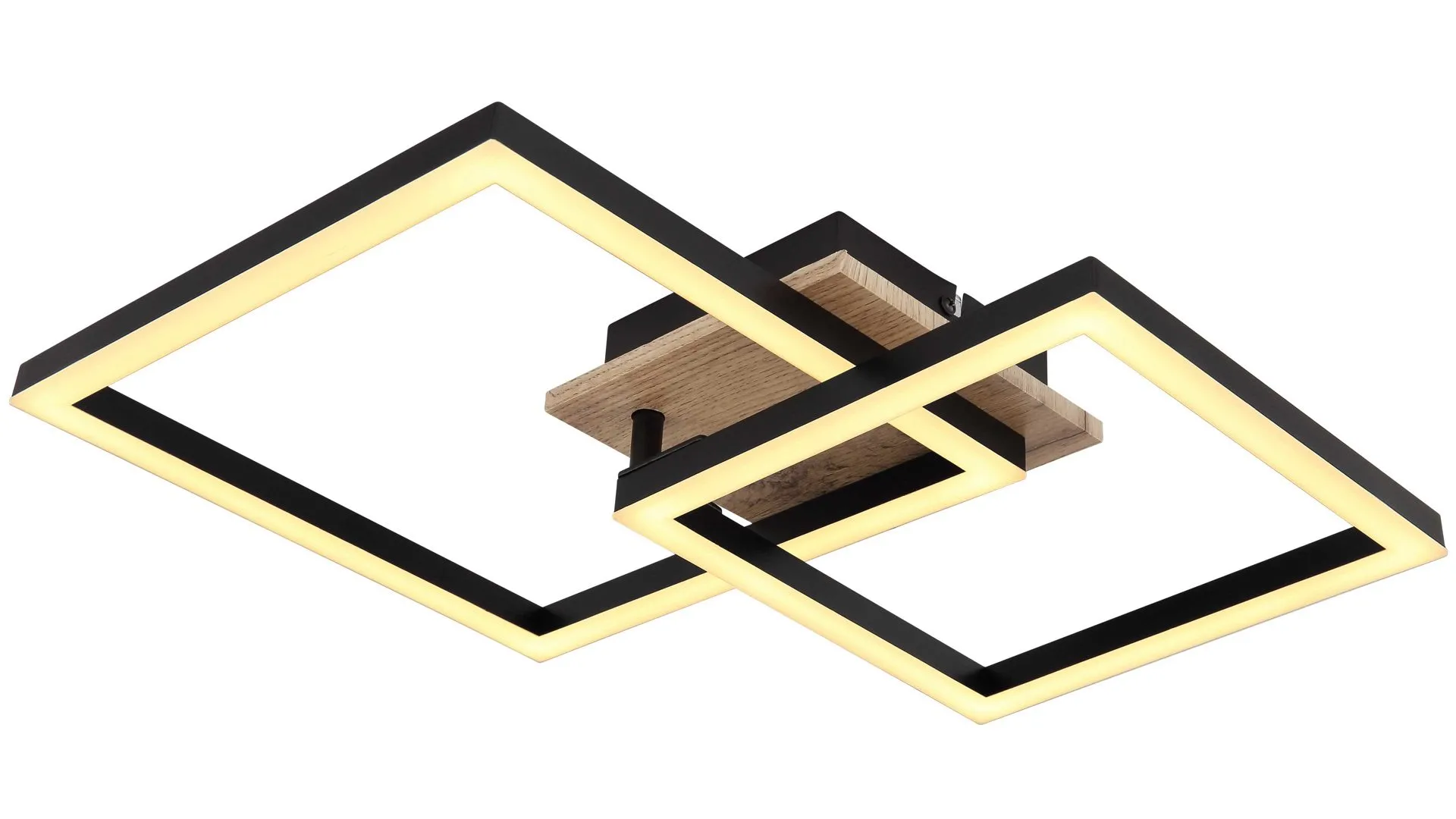 GLOBO Deckenlampe Bossy, mattschwarzes Metall - Länge ca. 53 cm