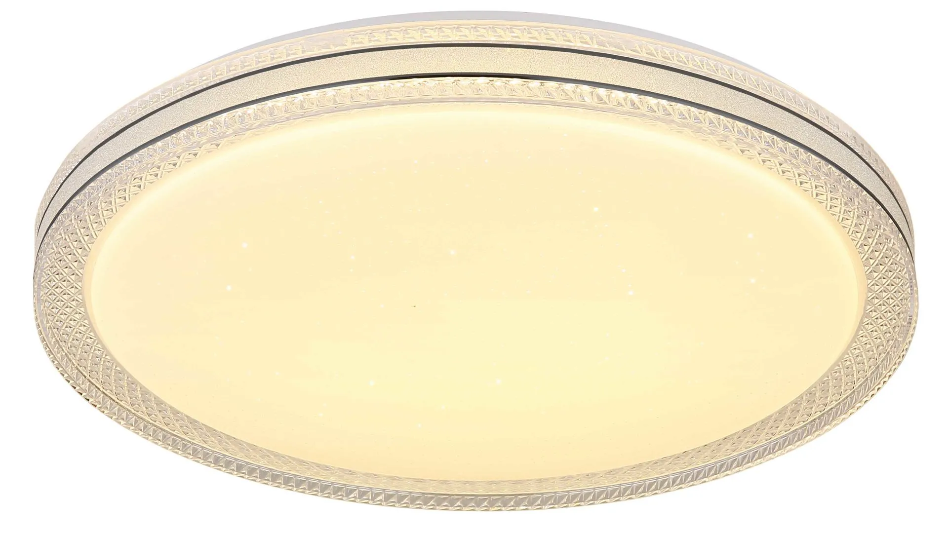 GLOBO Deckenleuchte Veleno, weißes Metall – Durchmesser ca. 49 cm