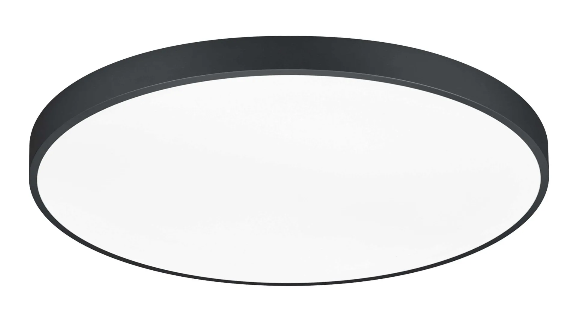 TRIO Leuchten Serie Waco, mattschwarzes Metall - Durchmesser ca. 75 cm