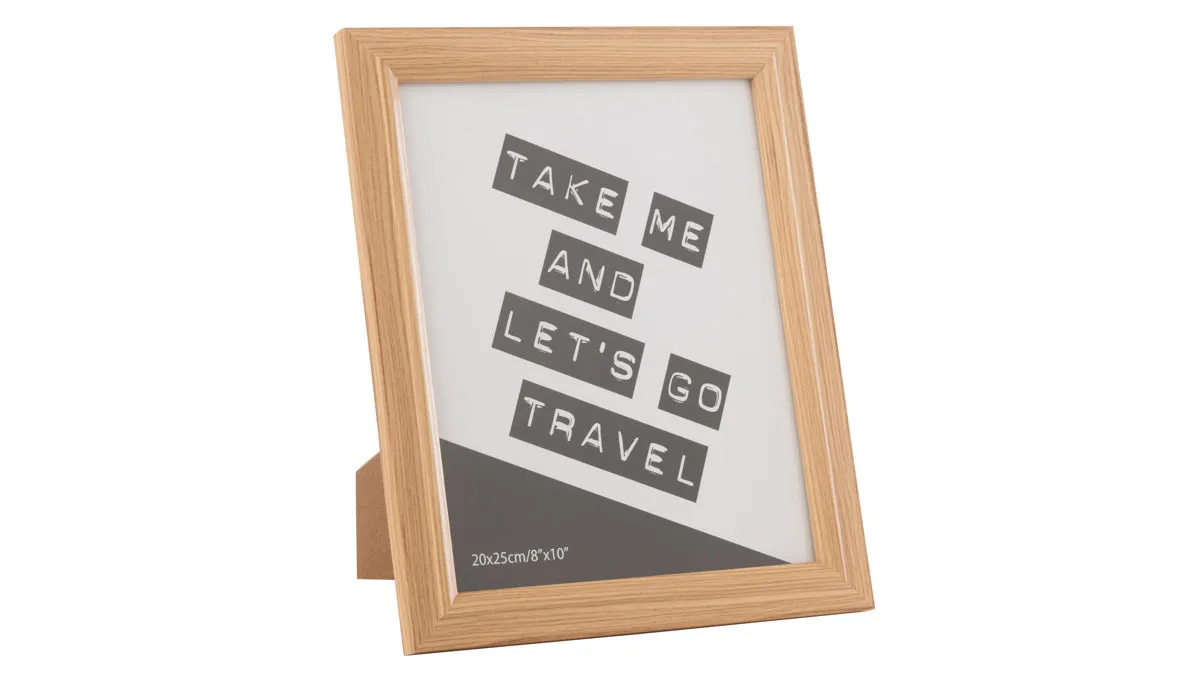 Bilderrahmen, helles Holz – ca. 22 x 27 cm