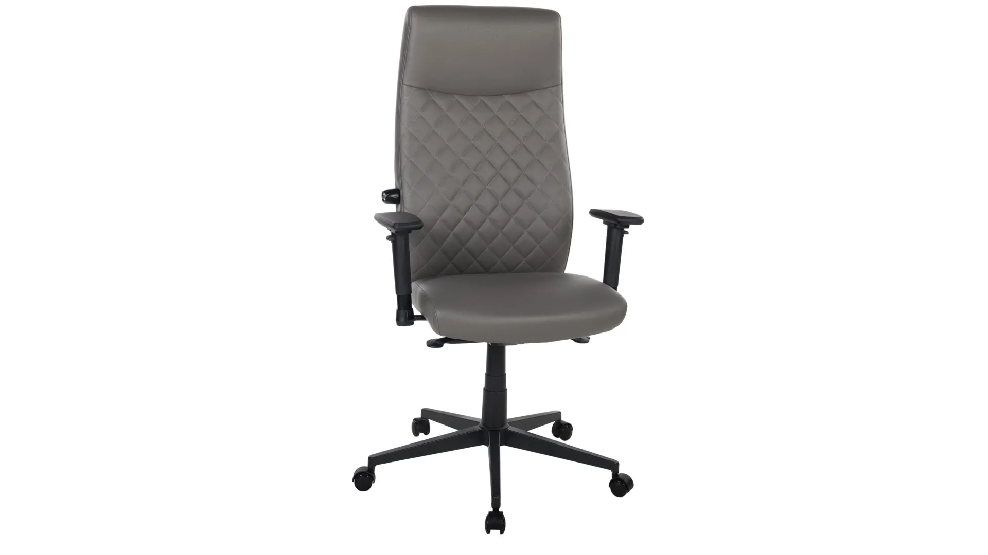 Chefsessel Zugspitze, dunkelgrauer Bezug & schwarzes Drehkreuz