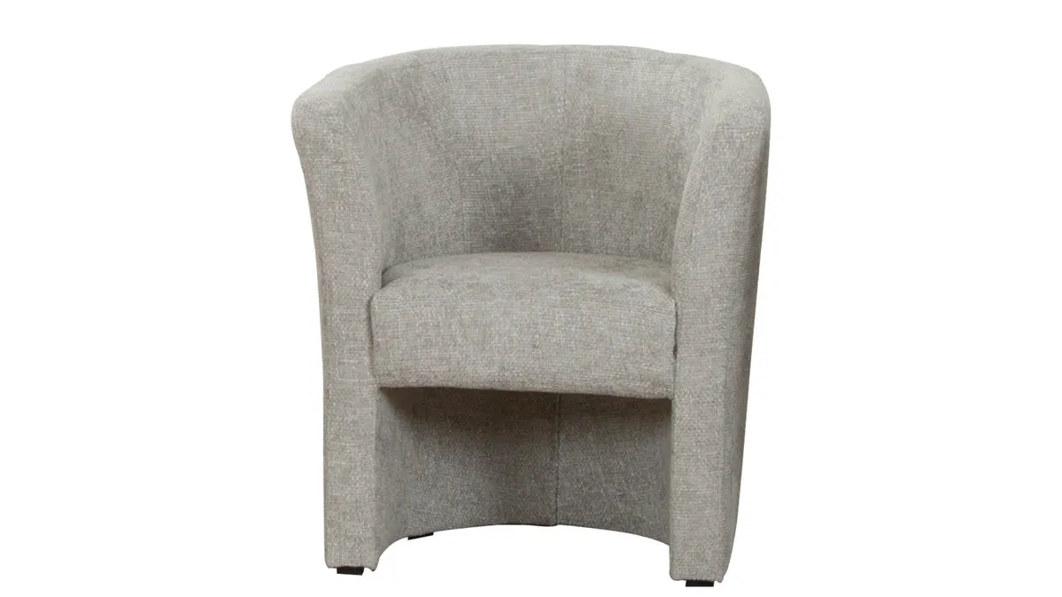 Cocktailsessel Mini, Flachgewebe grau 6143 - Breite ca. 71 cm
