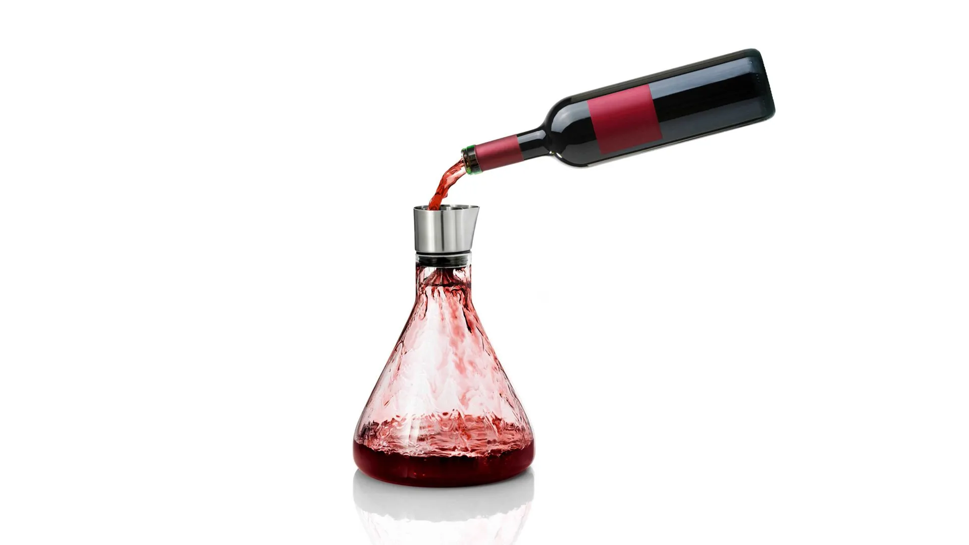 blomus Dekantierkaraffe Delta, Klarglas & Edelstahl