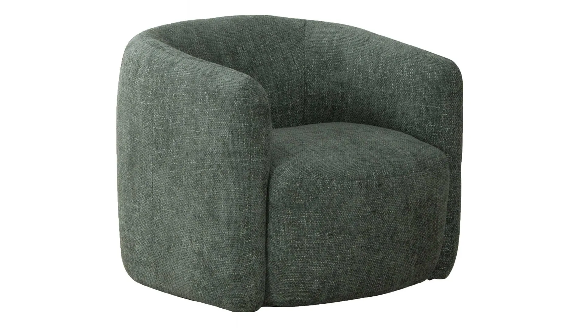 Drehsessel Alken, waldgrüne Chenille 673