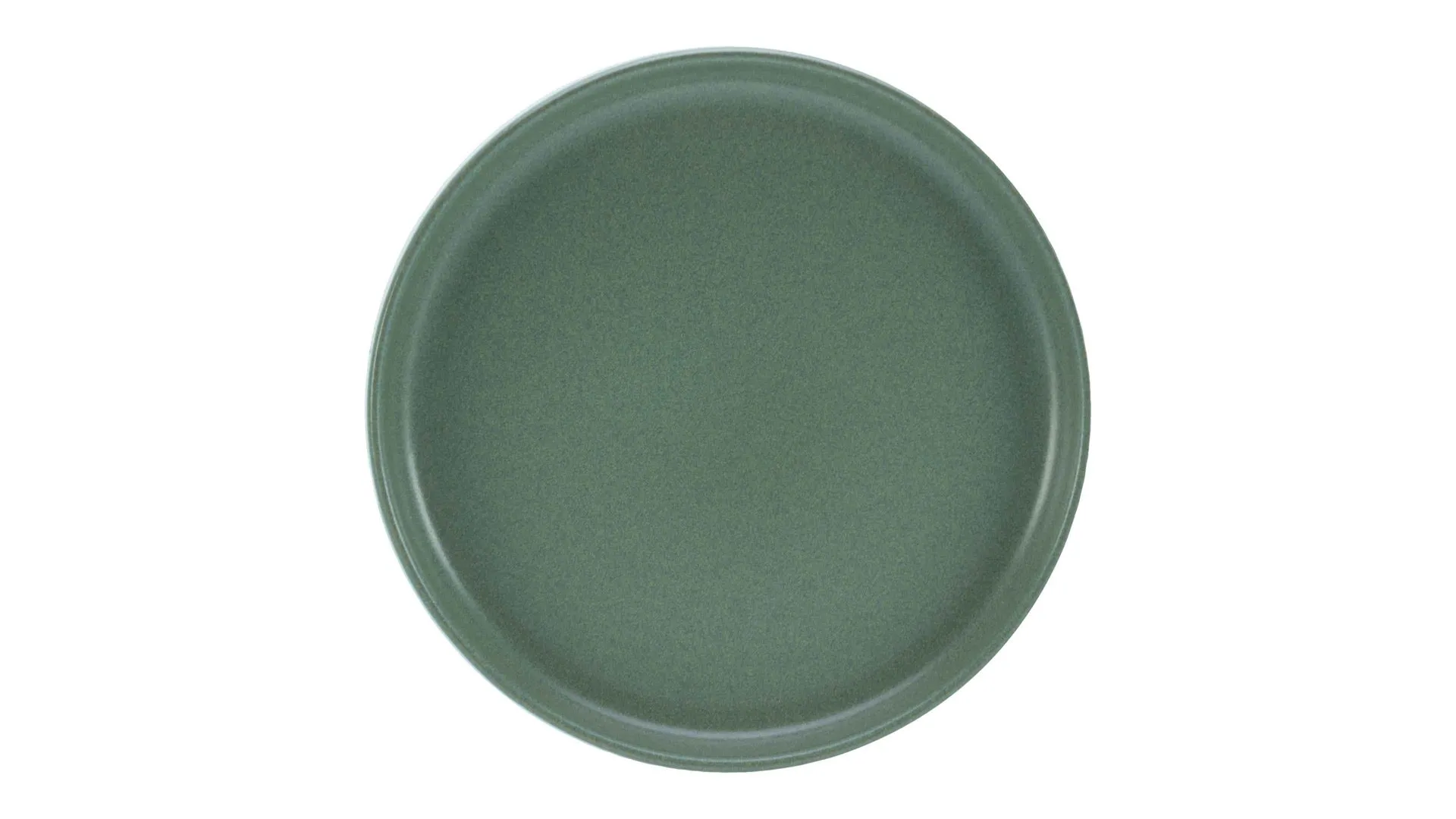 CREATABLE Uno – Speiseteller, grünes Steinzeug – Durchmesser ca. 28 cm