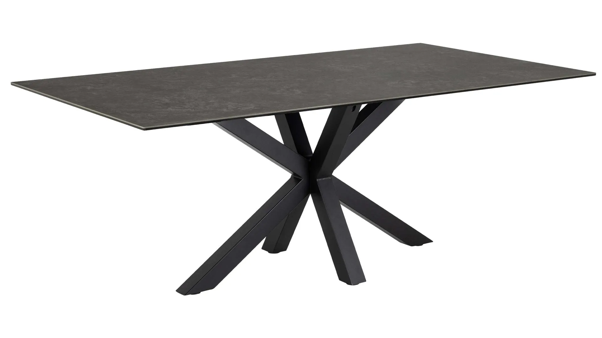 Esstisch Heaven, Schwarz & Metall - ca. 200 x 100 cm