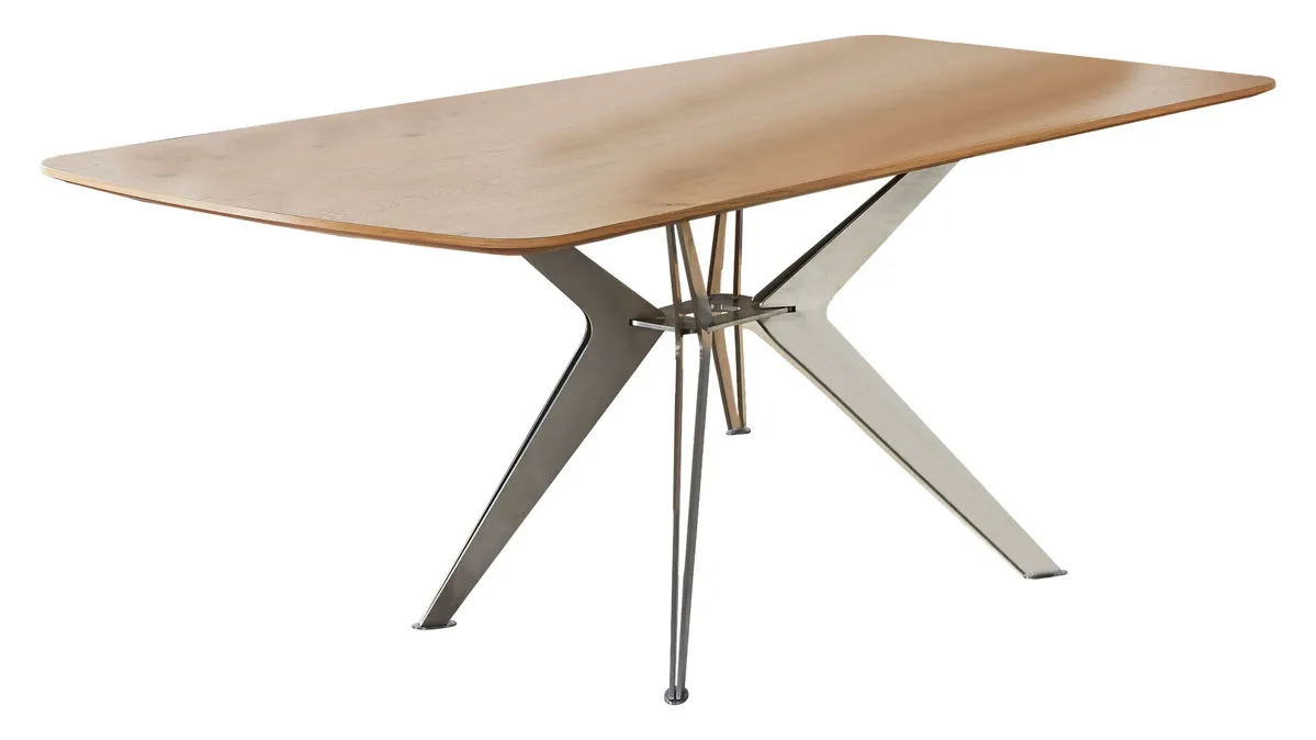 KOINOR Dining System - Esstisch, Wildeiche & Stahl - ca. 200 x 100 cm