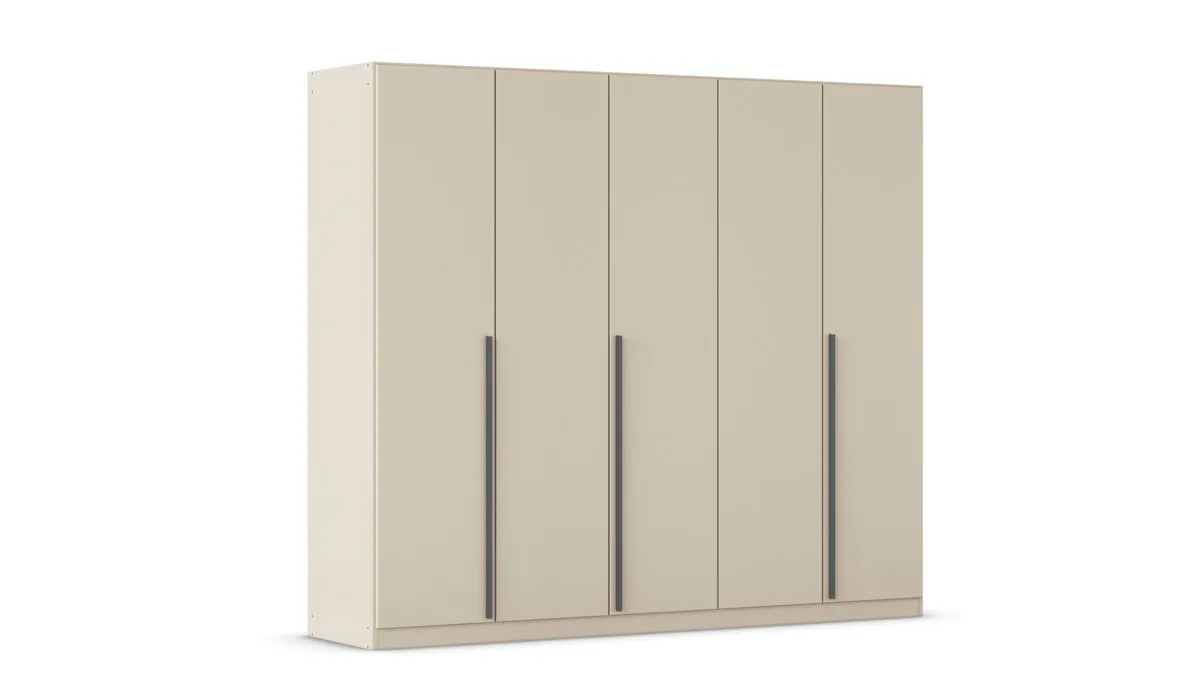 rauch BLUE Alba - Drehtürenschrank, Champagner - fünf Türen, Breite ca. 225 cm