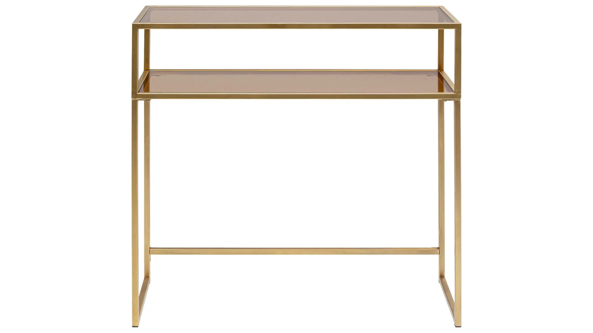 KARE DESIGN Regalserie Loft - Konsole, Gold & Bernstein - ca. 85 x 80 cm