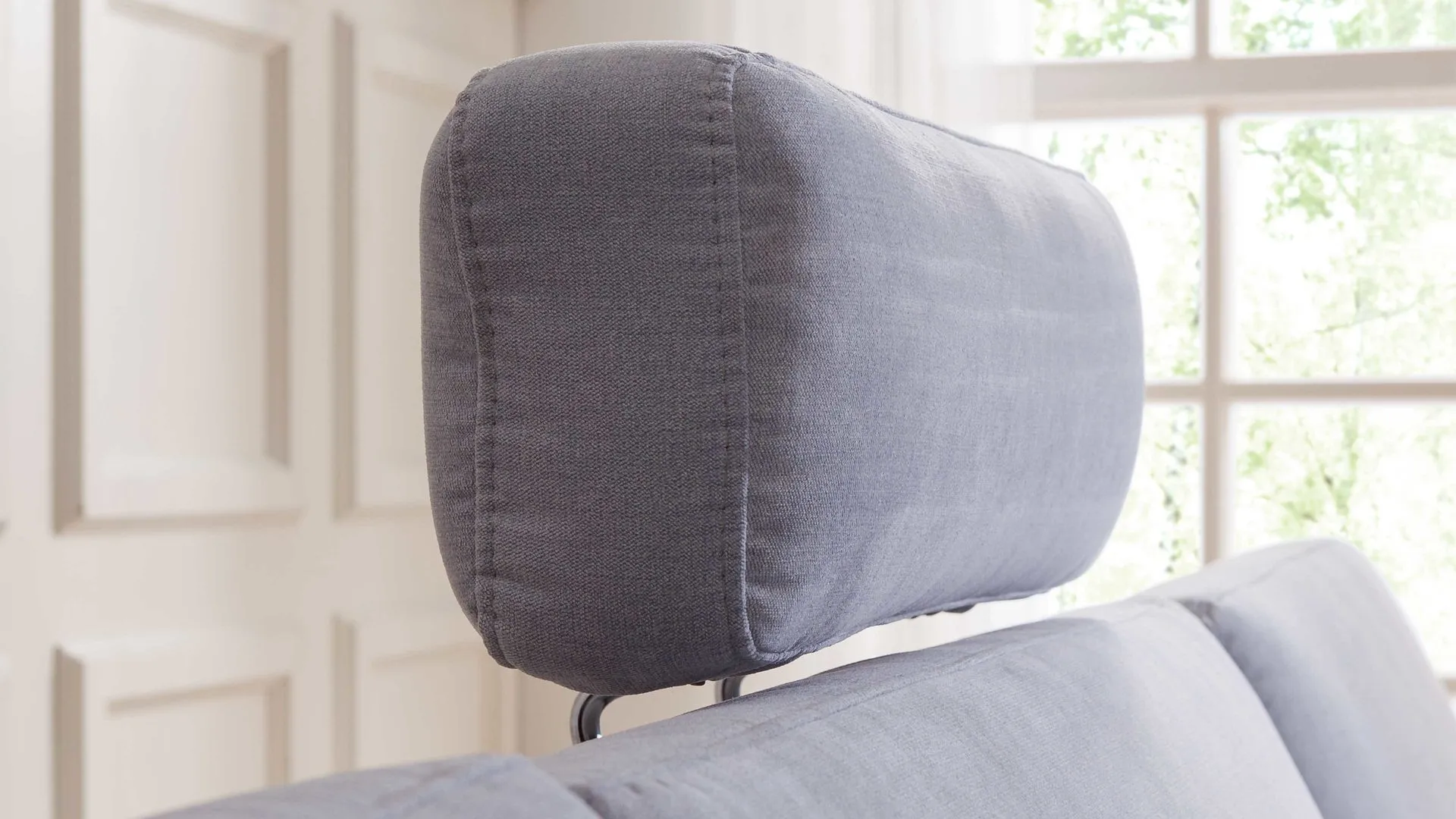 SOFAkultur Programm SK 239 - Kopfstütze, hellblauer Velours Matrix