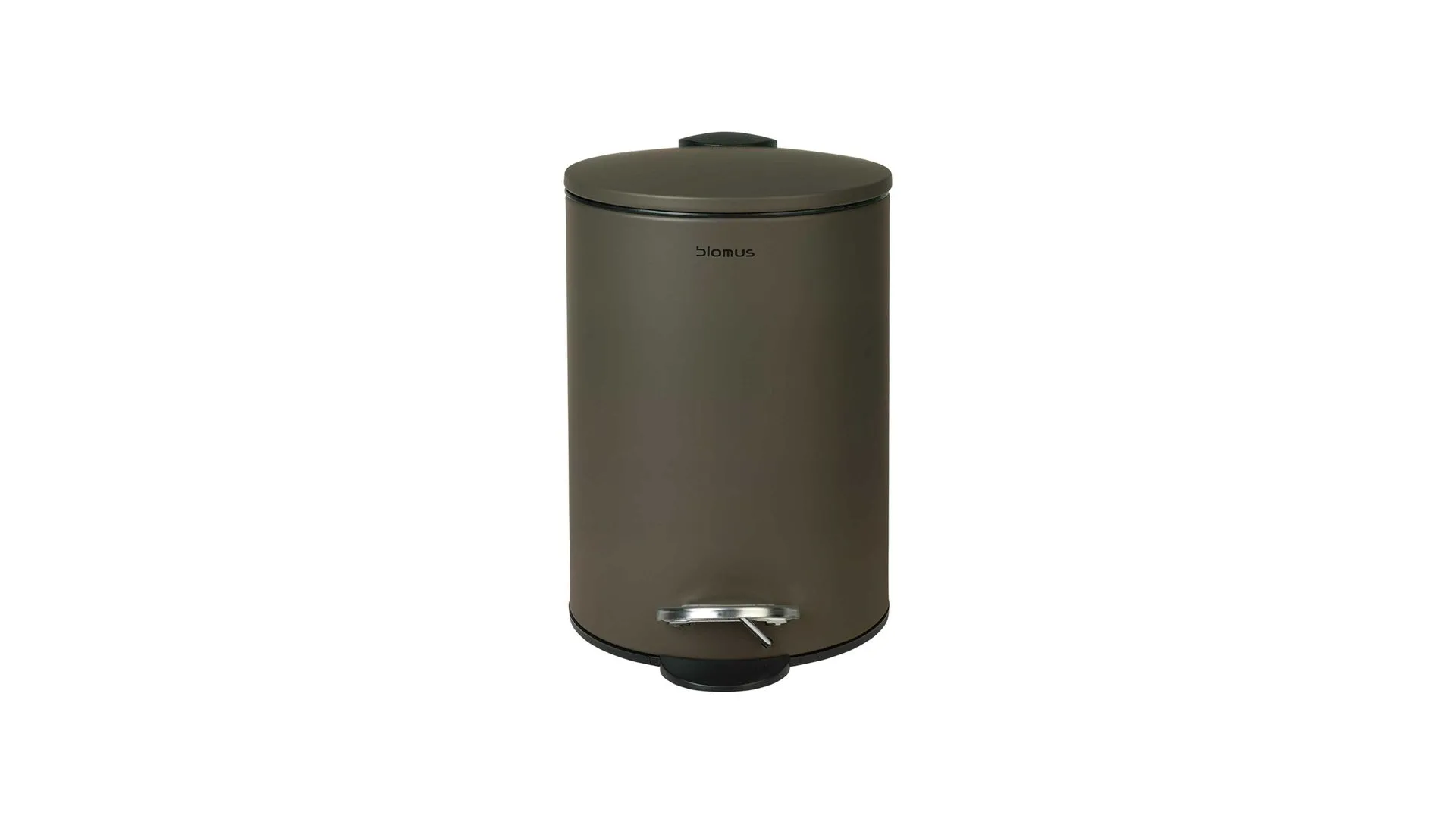 blomus Kosmetikeimer Tubo, asphaltfarbener Stahl – ca. 3 Liter