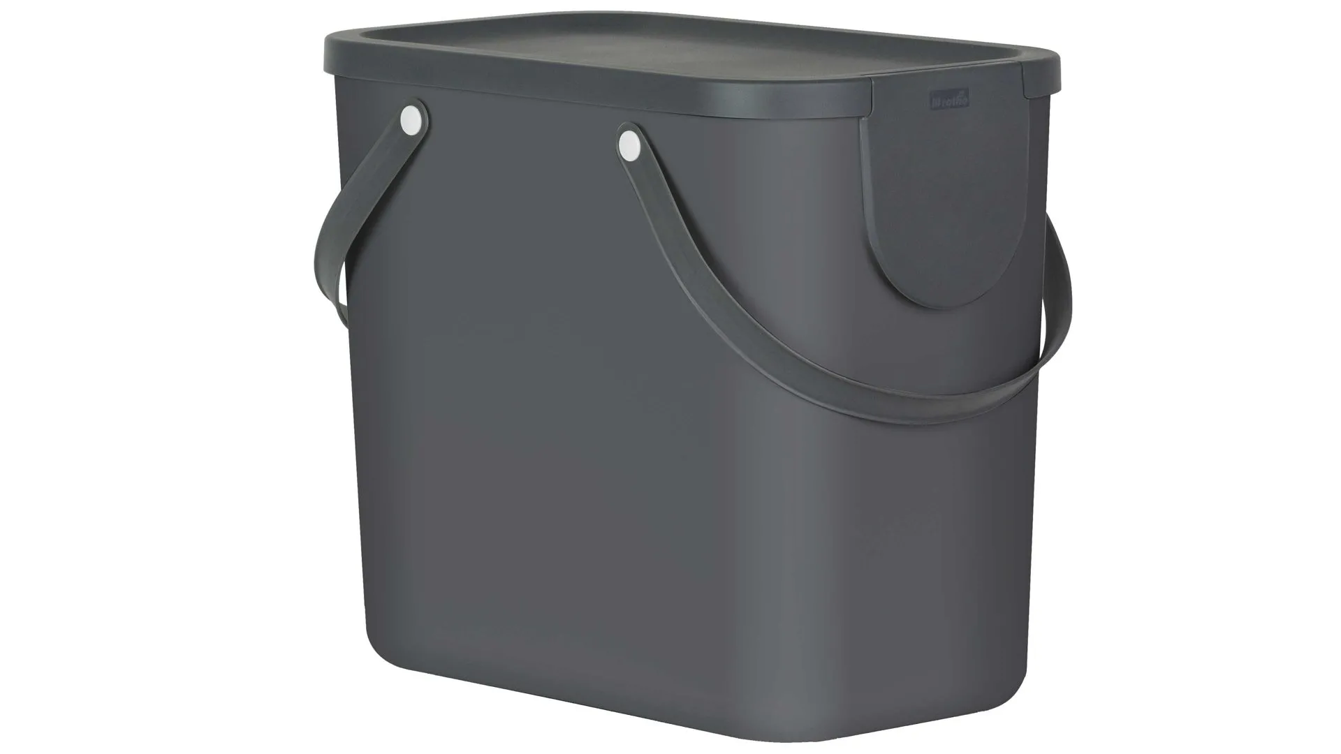 rotho modulares Recycling Müllsystem Albula, Anthrazit - ca. 25 Liter