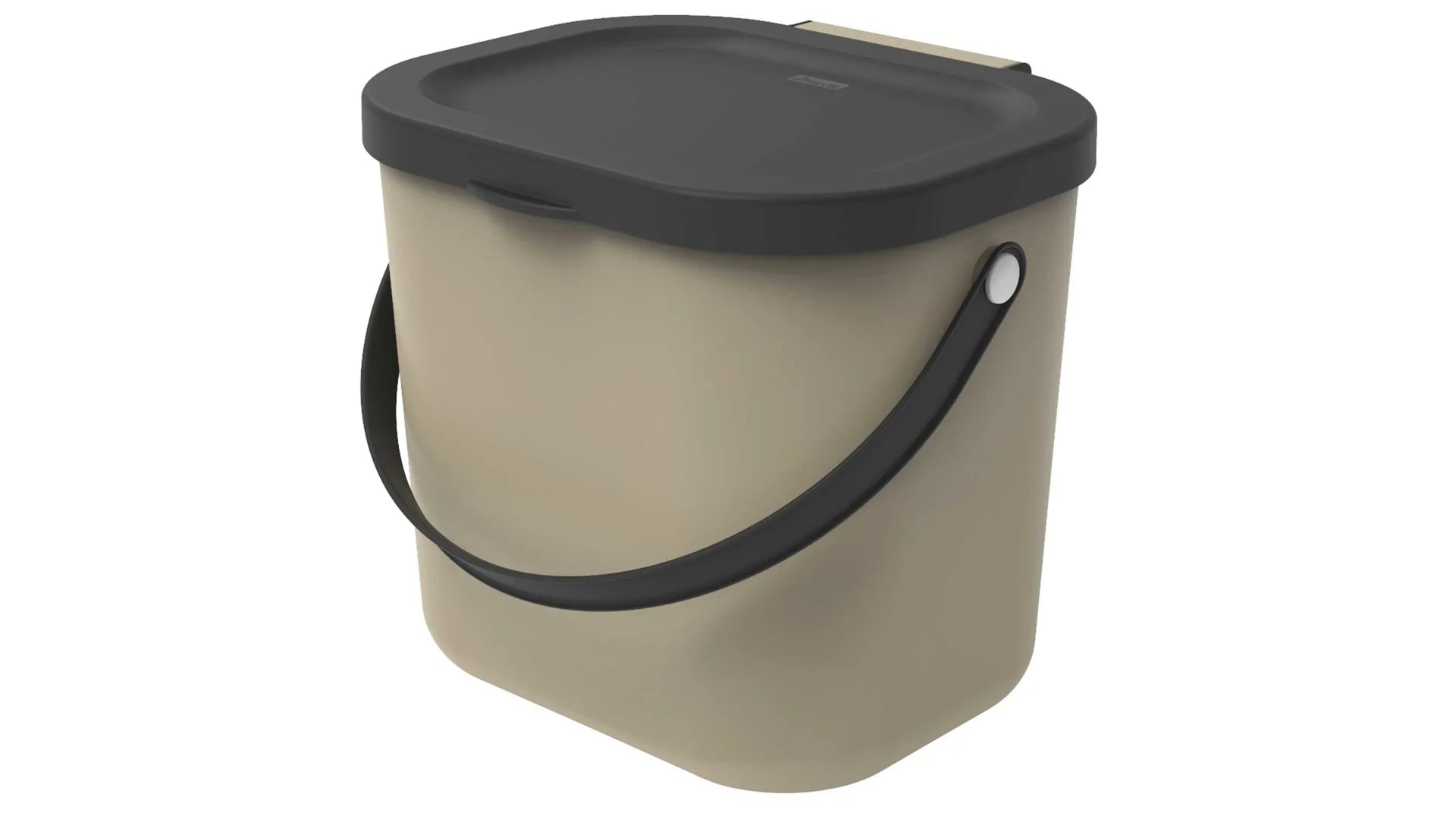 rotho modulares Recycling Müllsystem Albula, Cappuccino - ca. 6 Liter