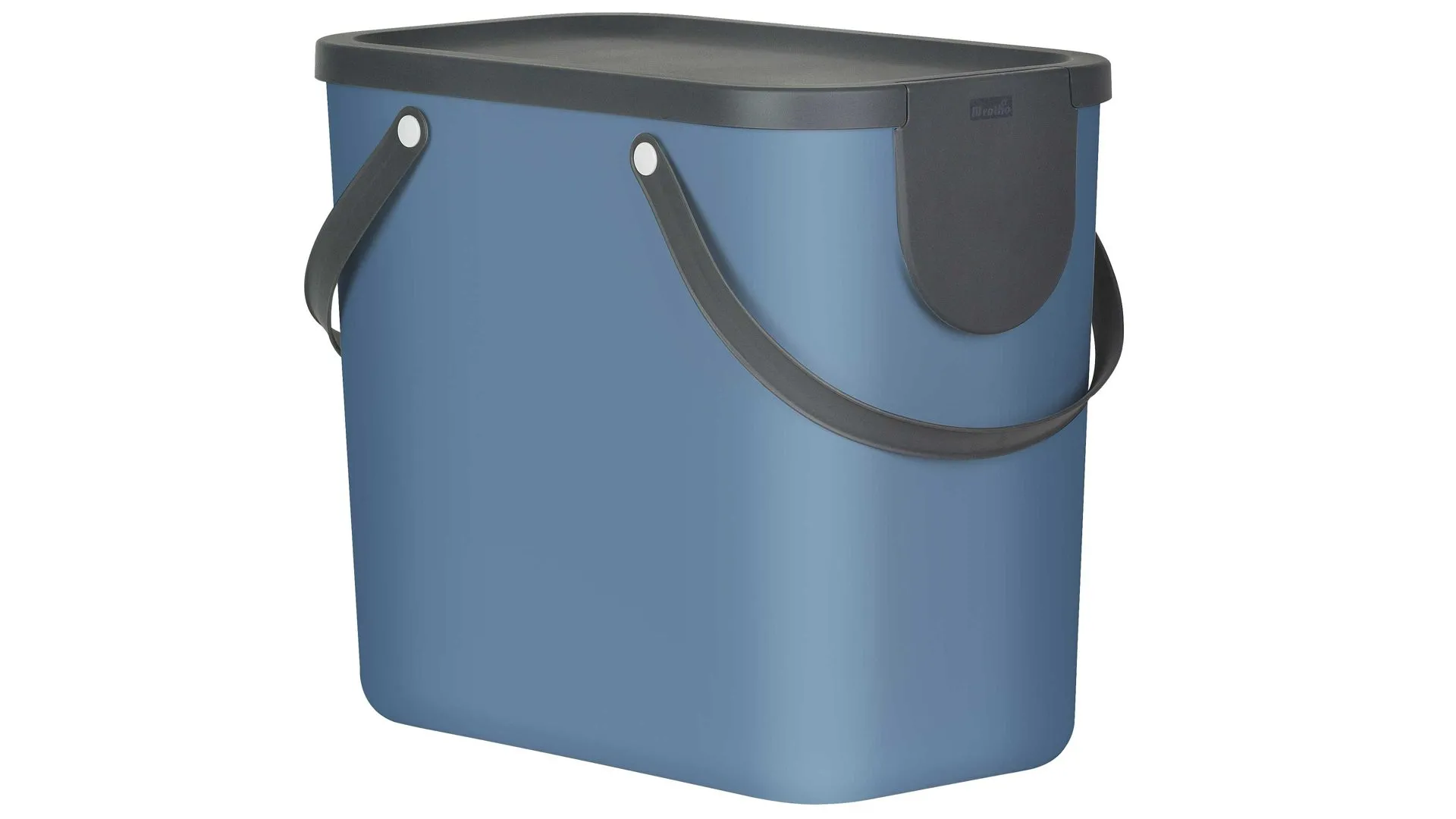 rotho modulares Recycling Müllsystem Albula, Horizontblau - ca. 25 Liter