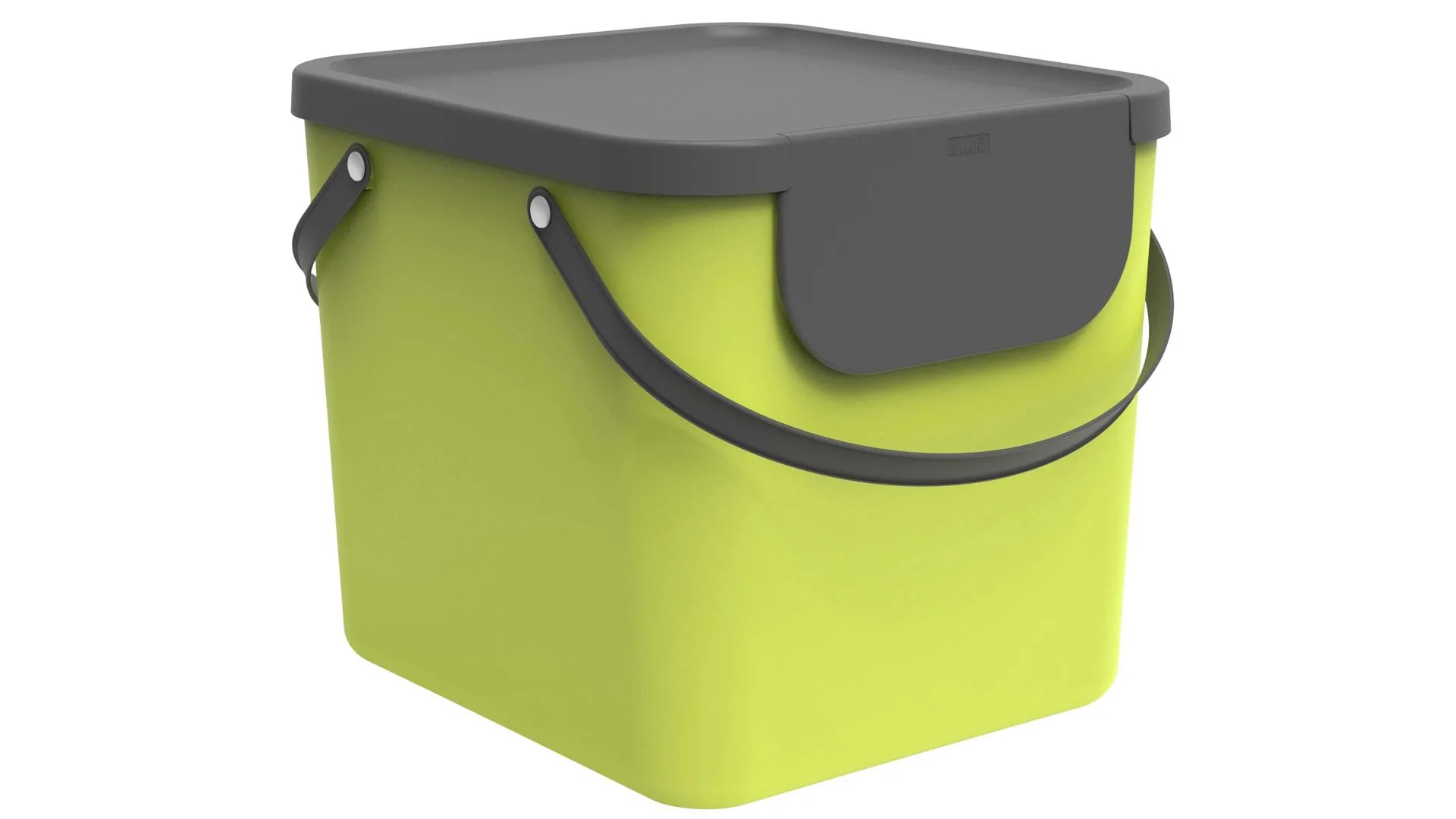rotho modulares Recycling Müllsystem Albula, Limette - ca. 40 Liter