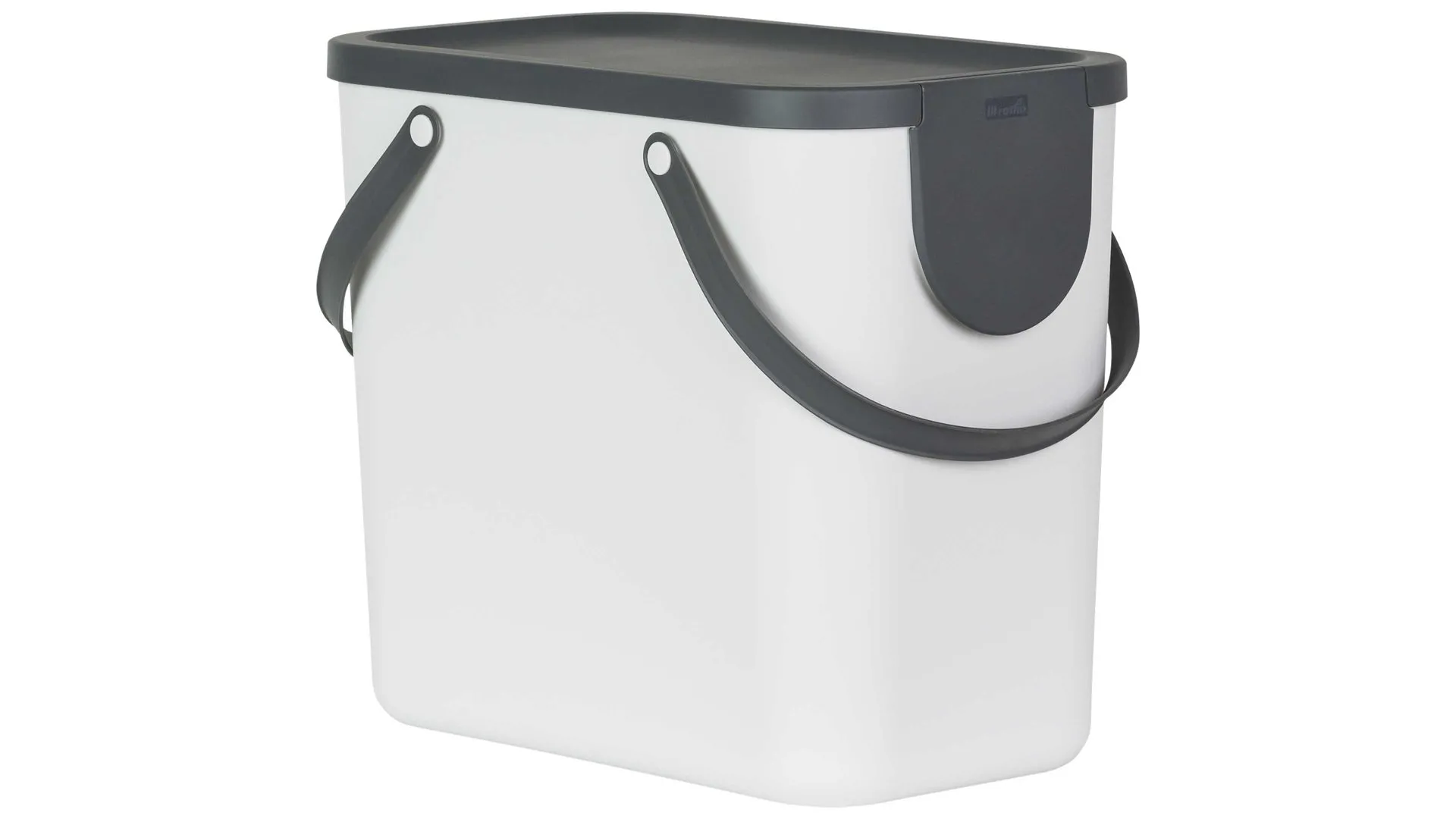 rotho modulares Recycling Müllsystem Albula, Weiß - ca. 25 Liter