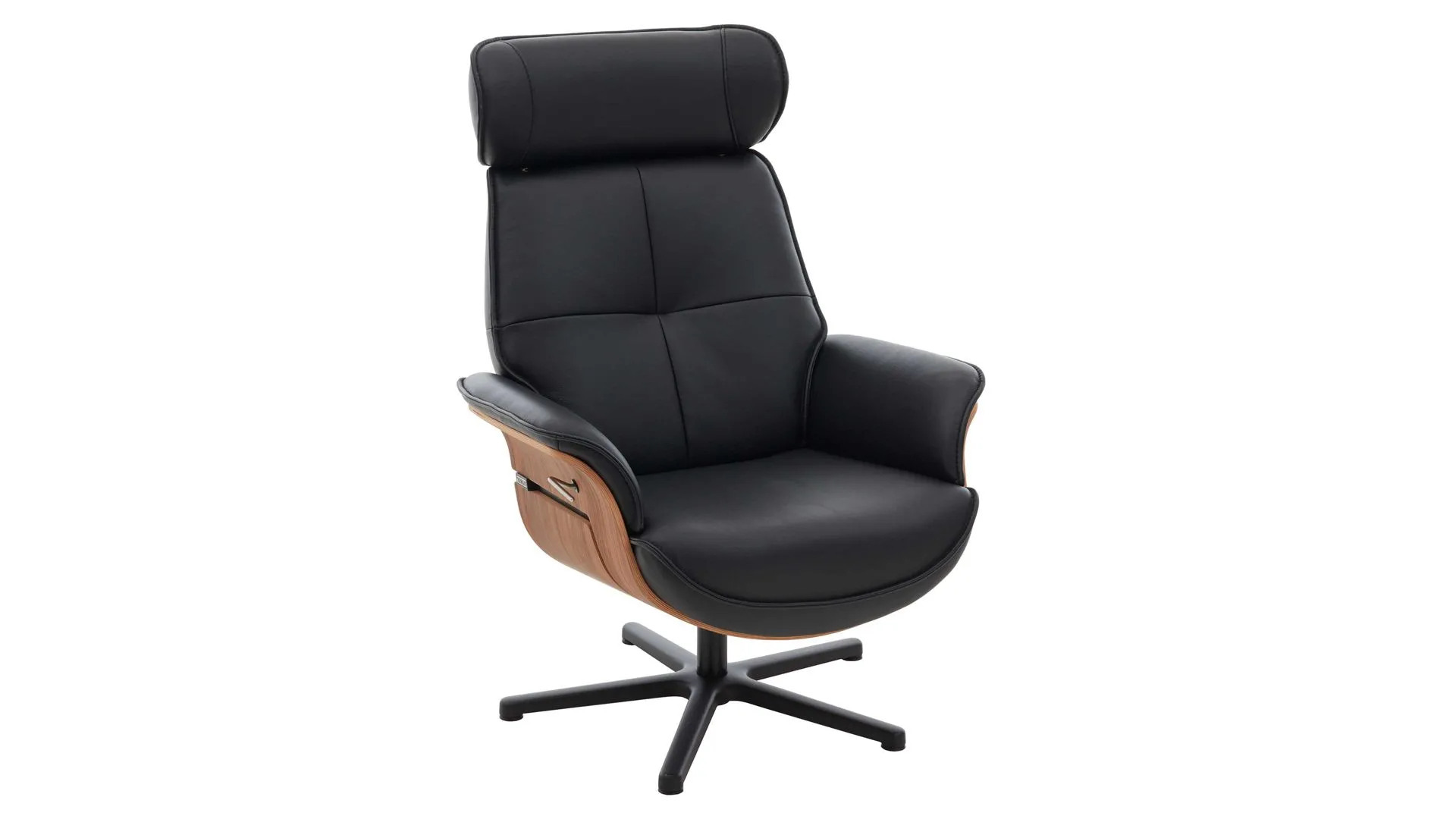 VS-HU1141 - Relaxsessel, schwarzes Leder Torro & Nussbaum