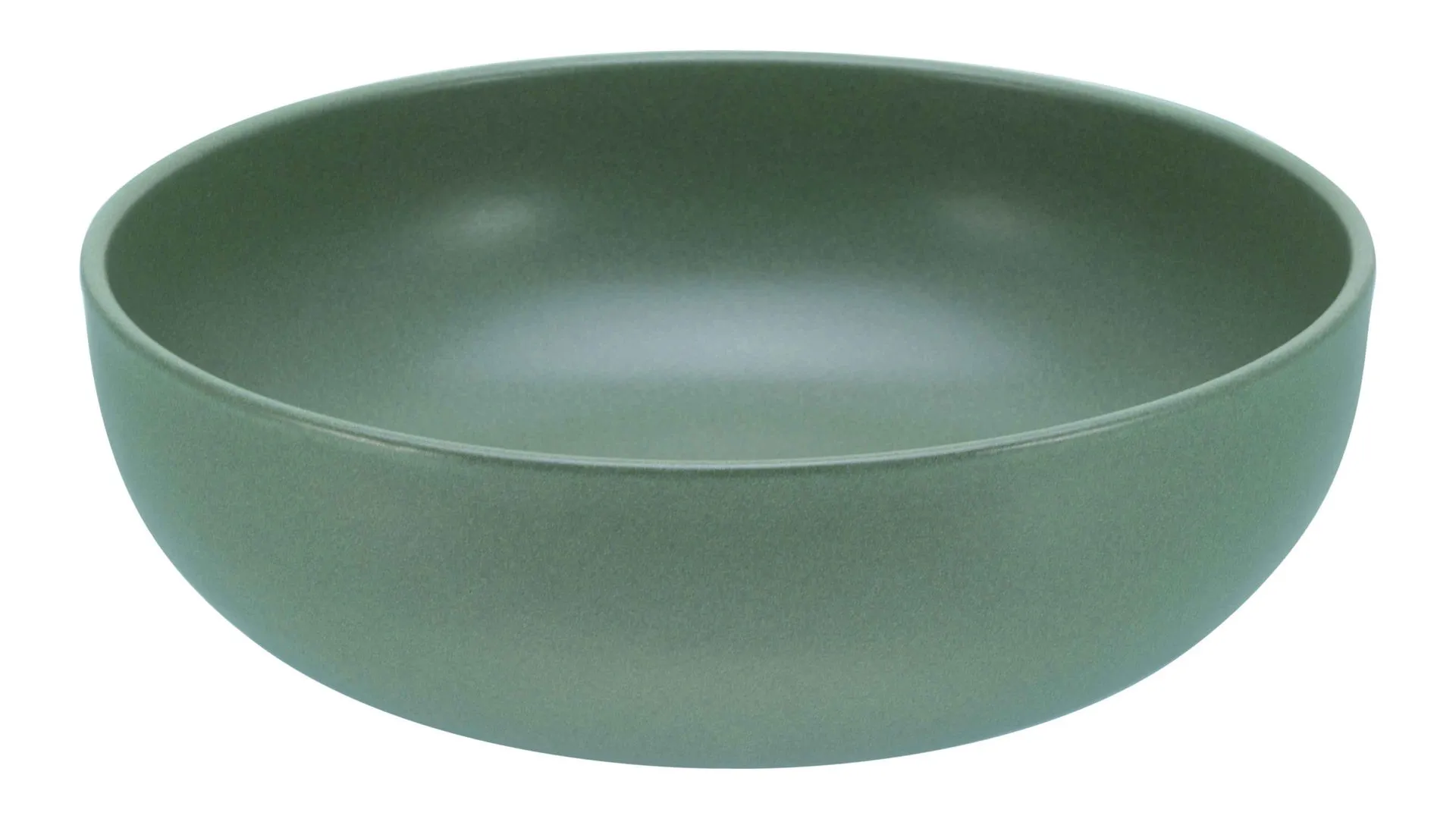 CREATABLE Uno – Salatschüssel, grünes Steinzeug – Durchmesser ca. 26 cm
