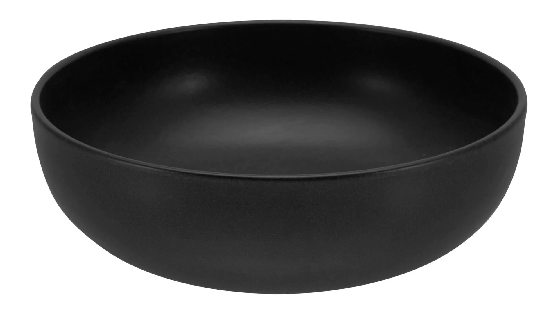 CREATABLE Uno – Salatschüssel, schwarzes Steinzeug – Durchmesser ca. 26 cm
