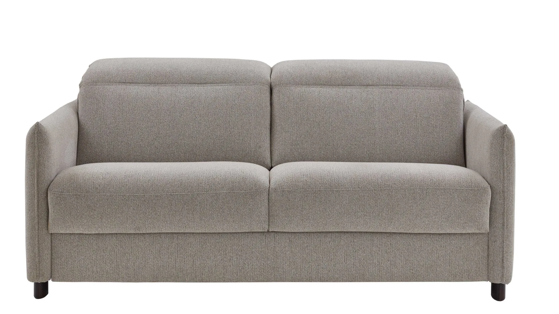 Schlafsofa Florenz, beiger Bezug 2504 & Holzfüße 673 - Breite ca. 188 cm