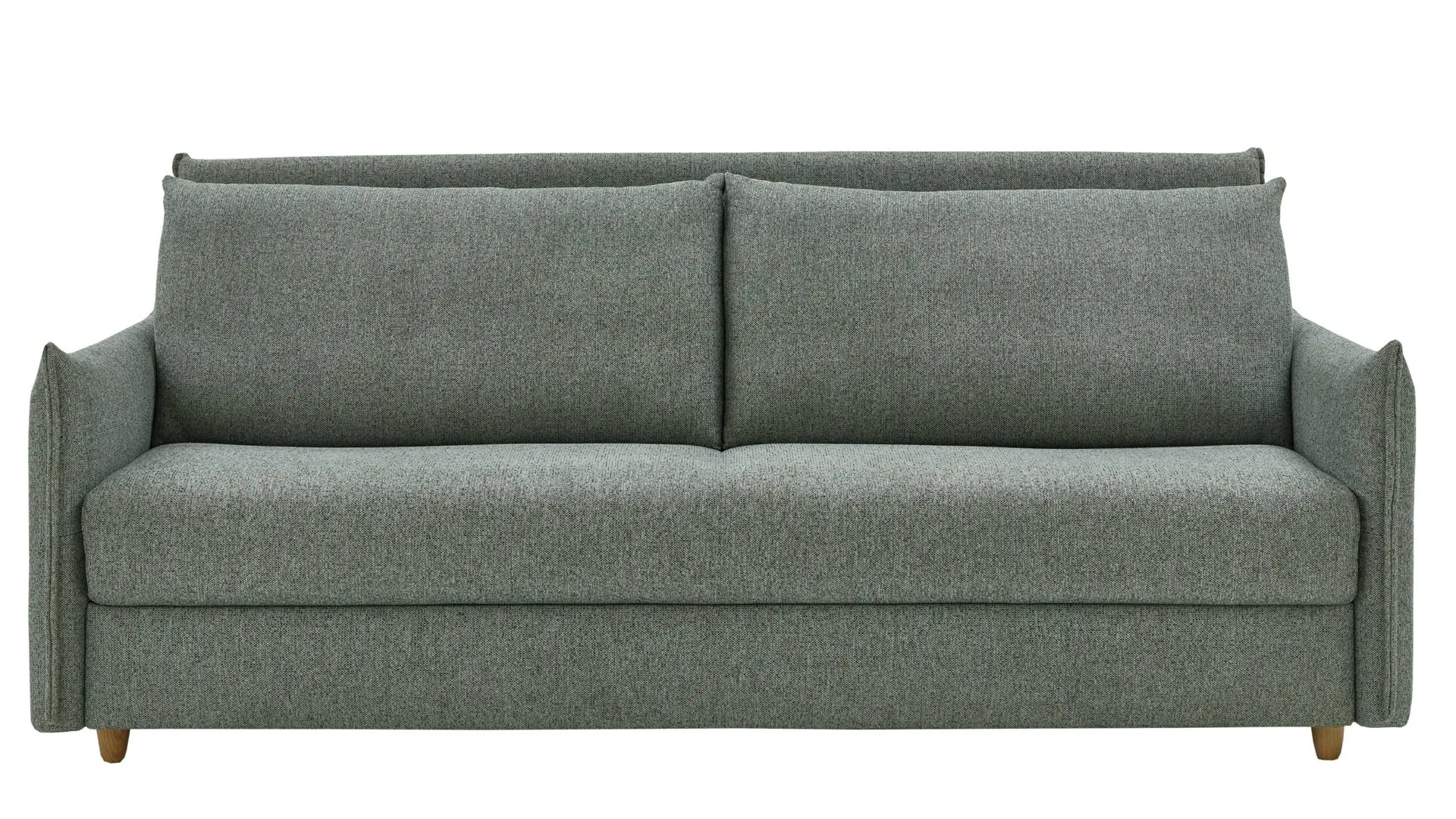 Schlafsofa Grande, grüner Bezug 2505 & Holzfüße - Breite ca. 229 cm