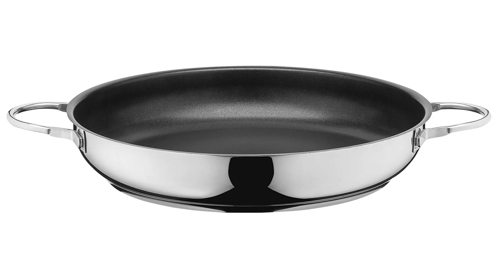 Silit Servierpfanne Calabria, polierter Edelstahl – Durchmesser ca. 32 cm