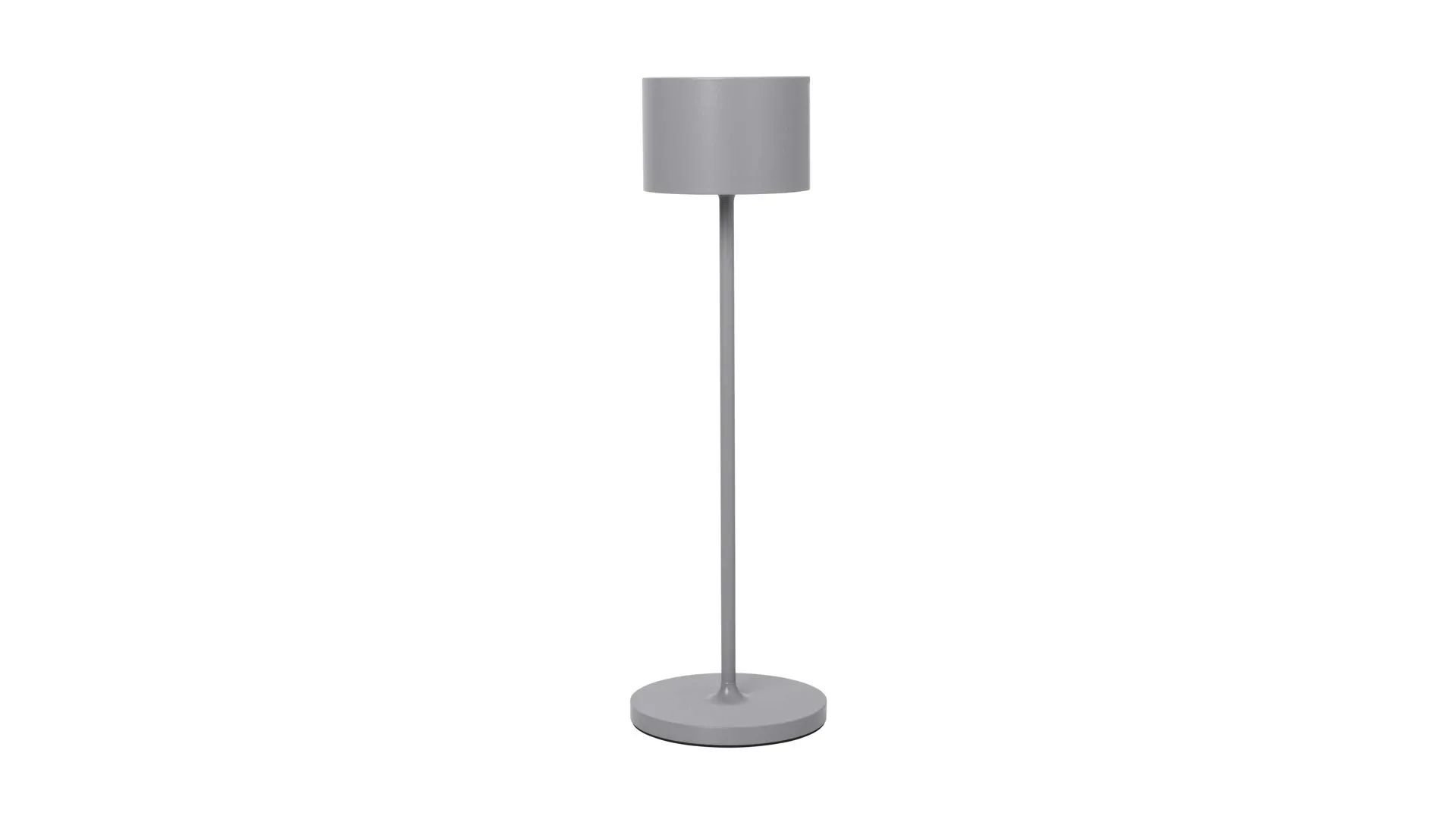 blomus mobile LED-Stehleuchte Farol, graues Aluminium – Höhe ca. 110 cm