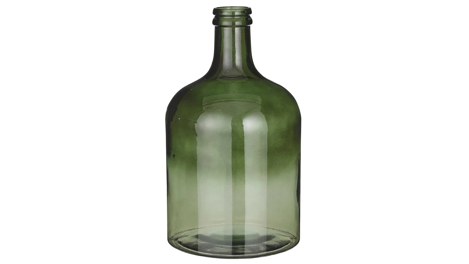 Boden-Flaschenvase Vamos, grünes Recyclingglas - Höhe ca. 43 cm