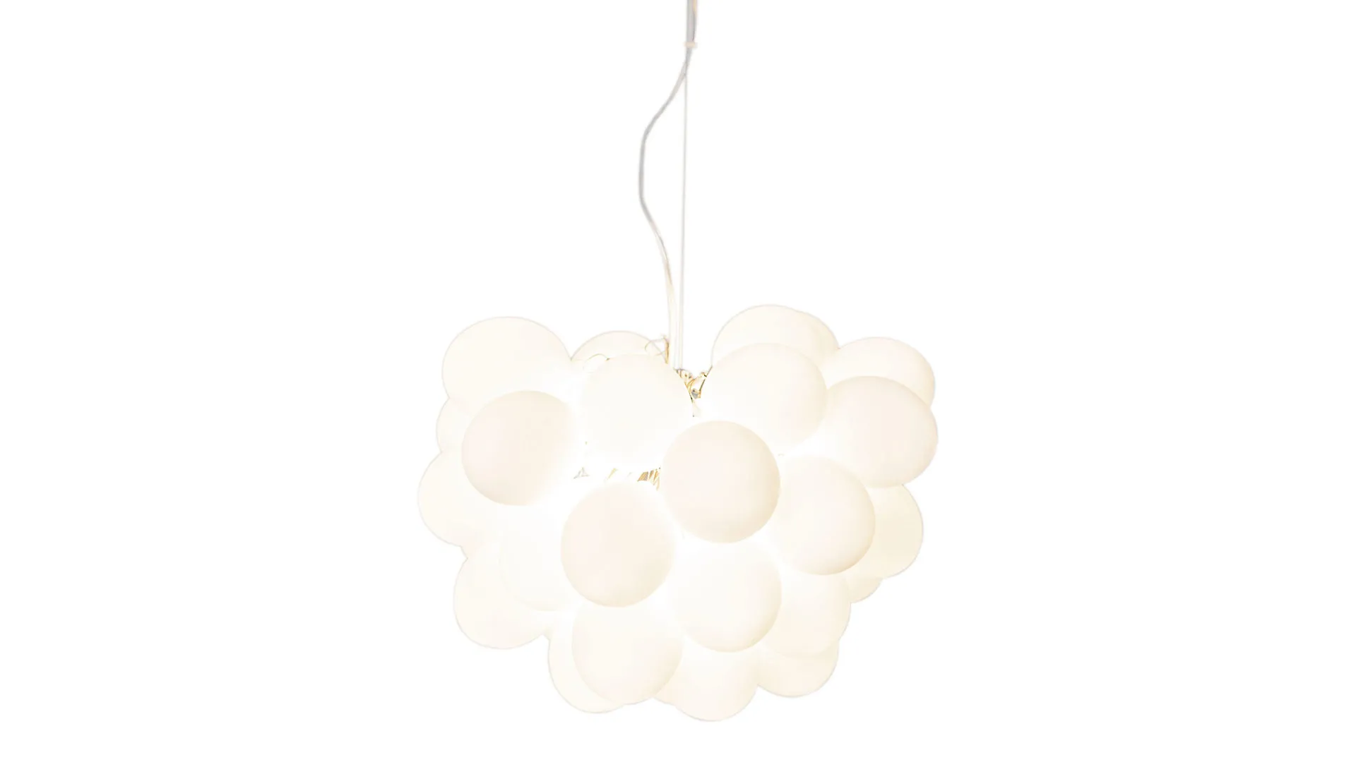 BY RYDÉNS Leuchten Serie Gross - Hängeleuchte, mattweißes Glas - Durchmesser ca. 50 cm