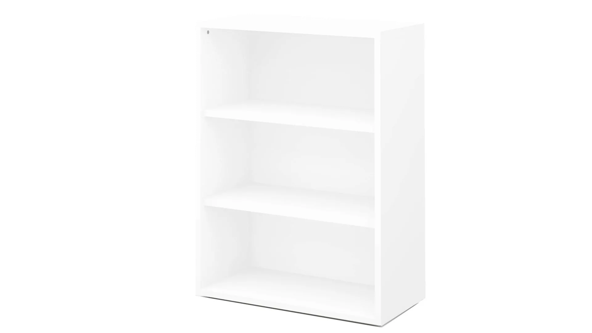 Büroprogramm Big Profi Office - Regal, Weiß - drei Fächer, ca. 82 x 111 cm