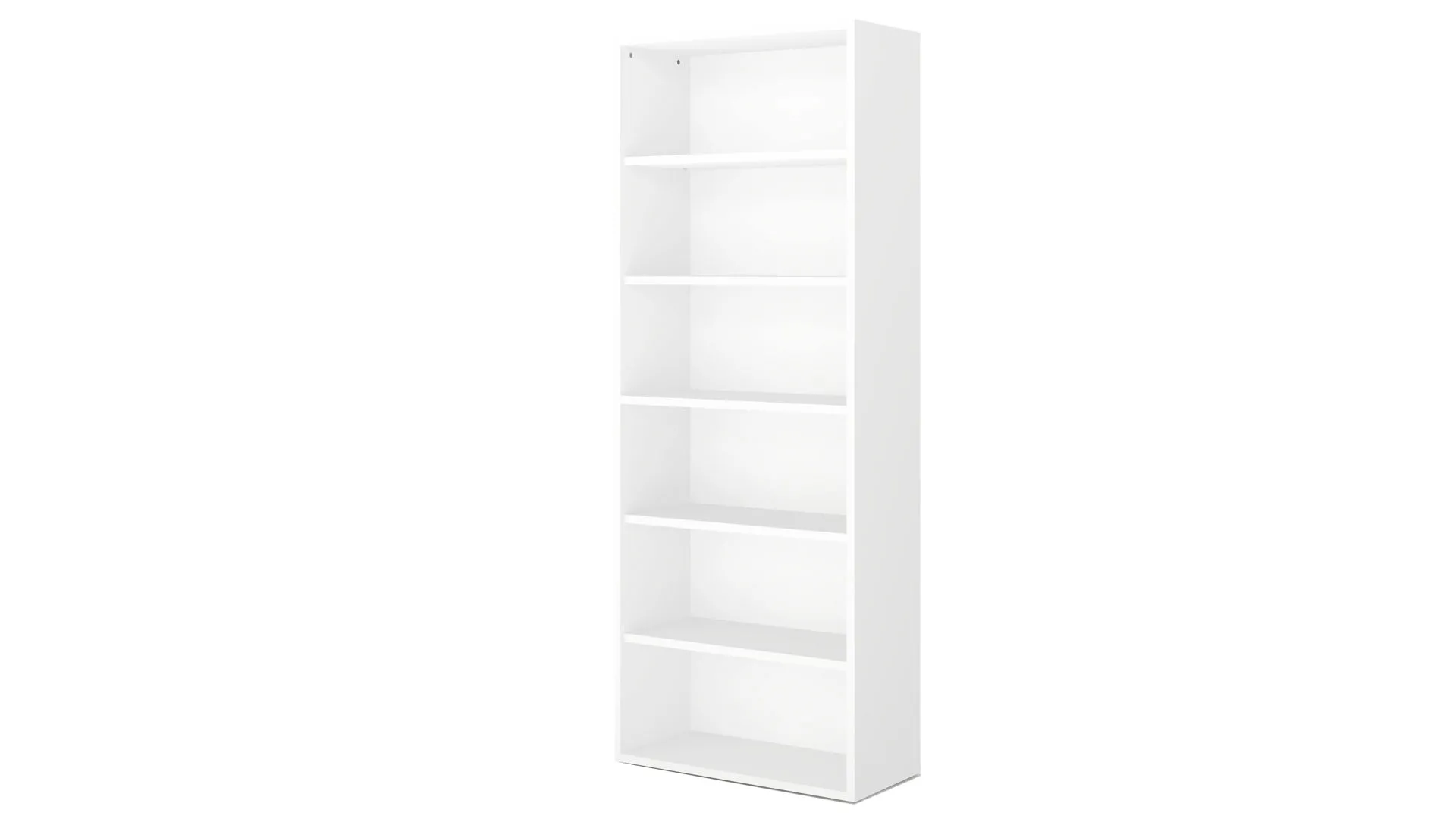 Büroprogramm Big Profi Office - Regal, Weiß - sechs Fächer, ca. 82 x 218 cm