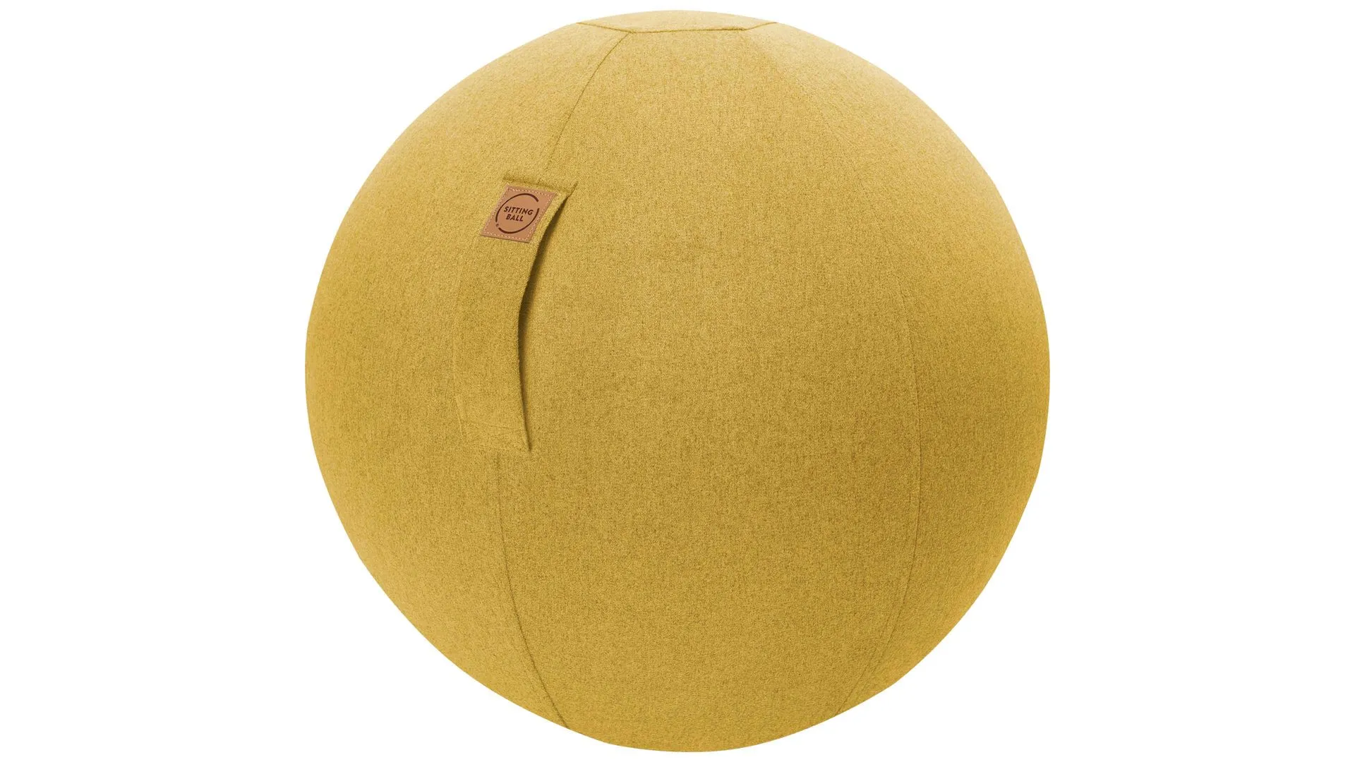 SITTING BALL® Felt, senffarbener Bezug – Durchmesser ca. 65 cm