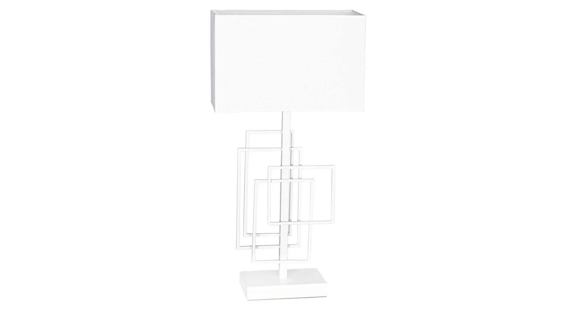 BY RYDÉNS Leuchten Serie Paragon - Tischleuchte, Weiß & Mattweiß - Höhe ca. 52 cm