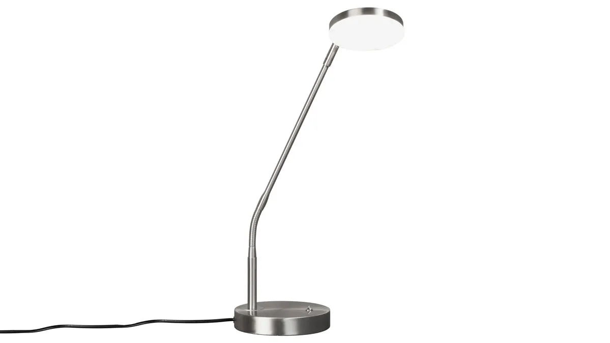 FH Tischlampe Sorento, nickelfarbenes Metall - Höhe ca. 48 cm