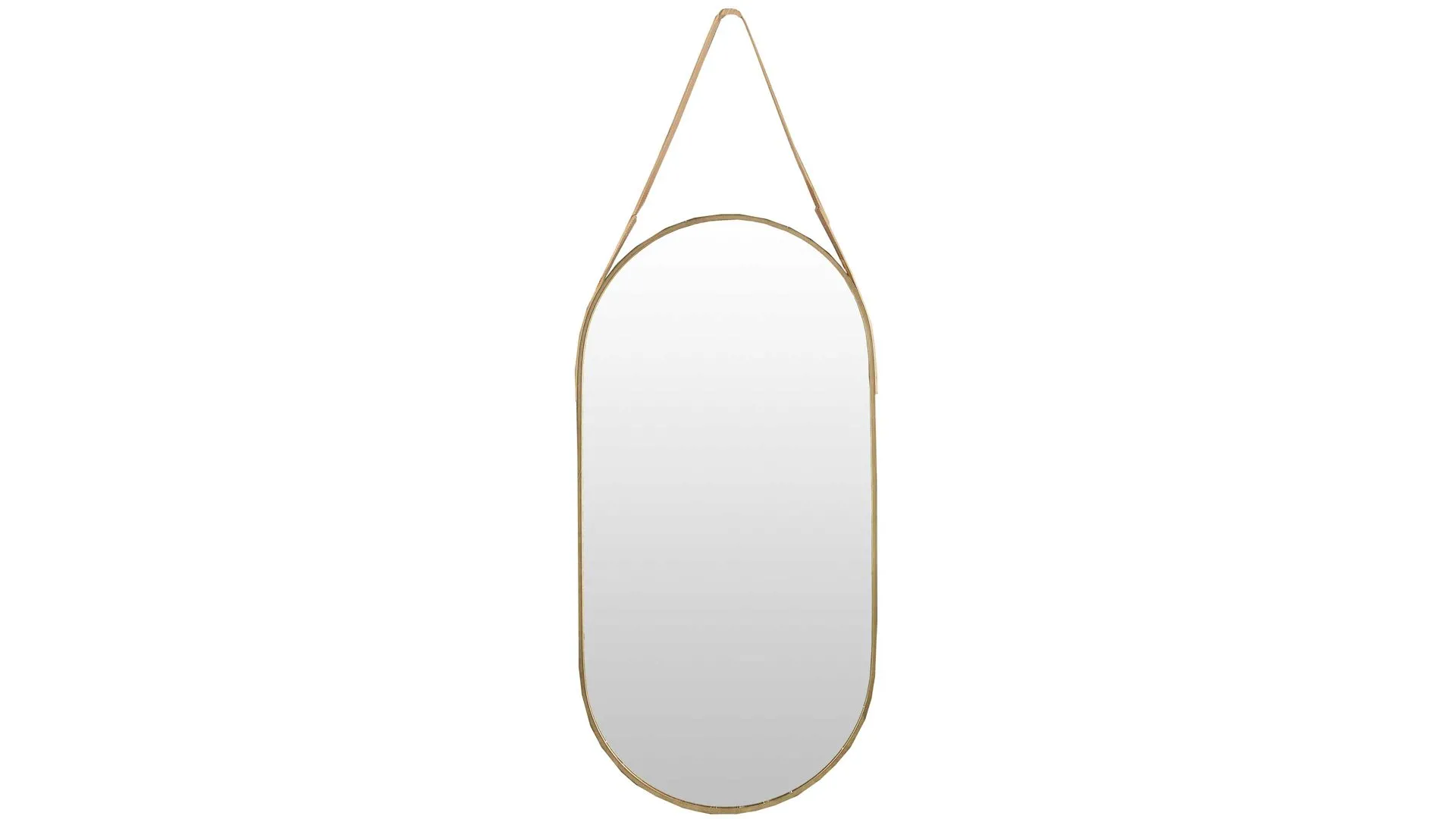 LEN-FRA Wandspiegel Miami, goldfarbener Alurahmen - Maße ca. 55 x 85 cm