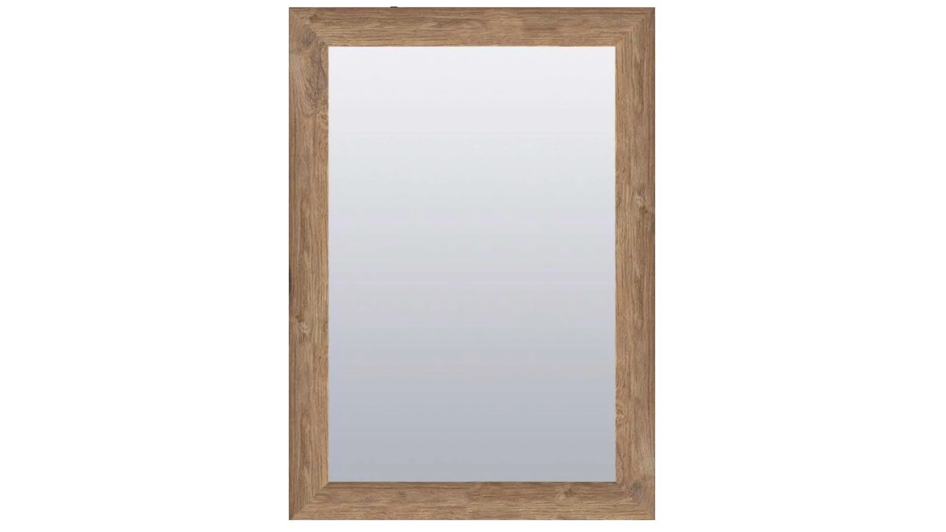 LEN-FRA Wandspiegel Carmen, balkeneichefarbenes MDF - ca. 64 x 84 cm