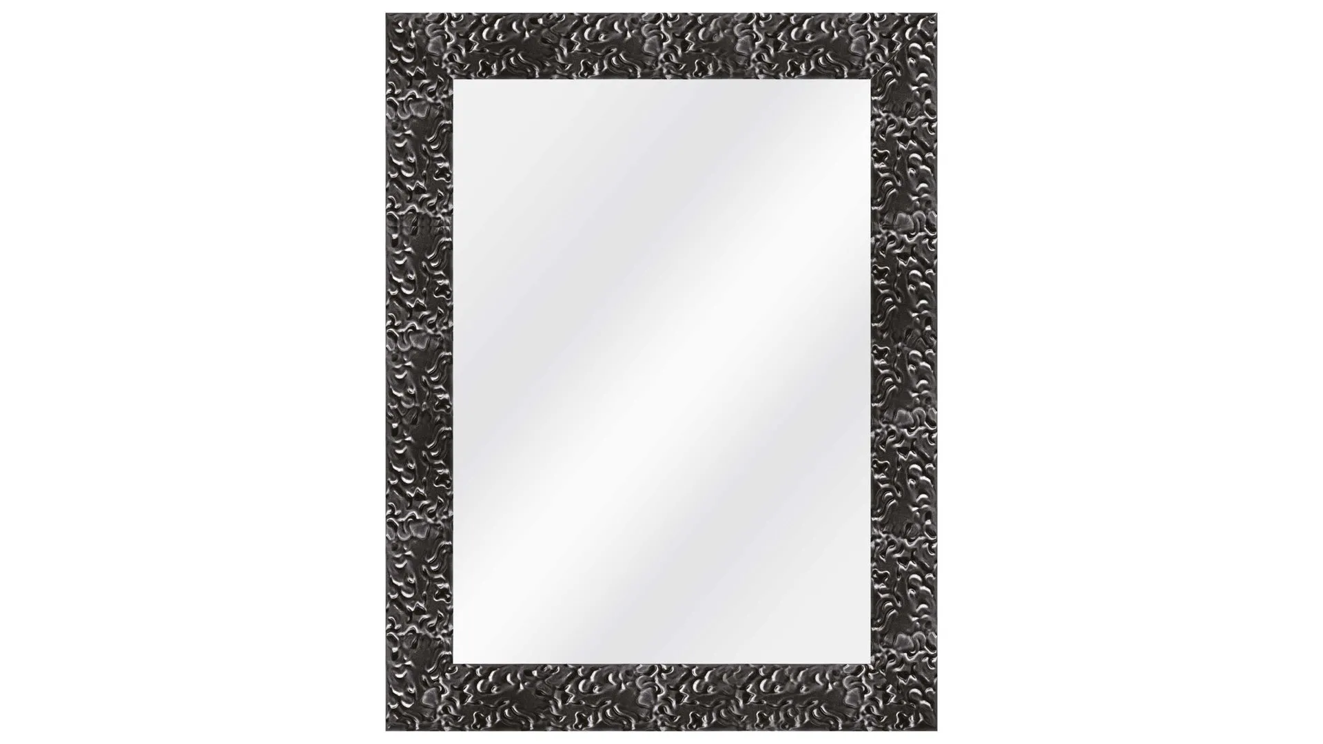 LEN-FRA Wandspiegel Raven, schwarzer Kunststoffrahmen - ca. 54 x 74 cm