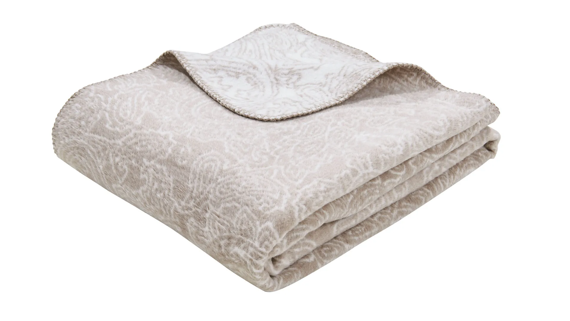 done.® Wohndecke Payson, Beige & Weiß – ca. 150 x 200 cm