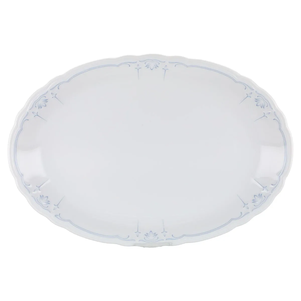 Fleischplatte mittelgroß - Seltmann Weiden Julia Blaue Ornamente 43754 43700
