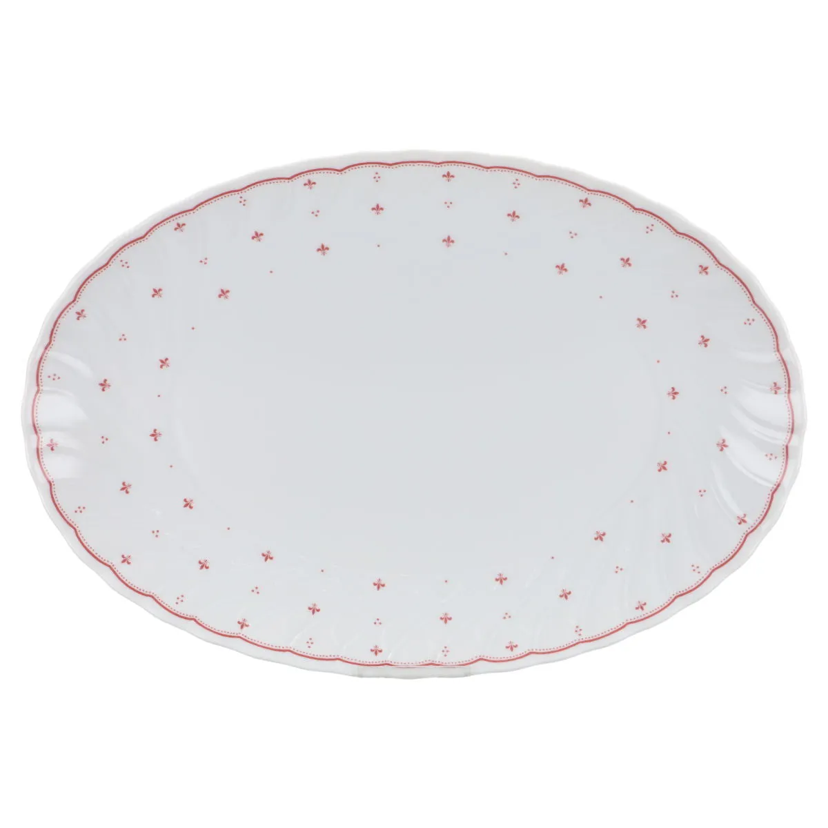 Fleischplatte klein - Seltmann Weiden Regina Lilie rot 26857