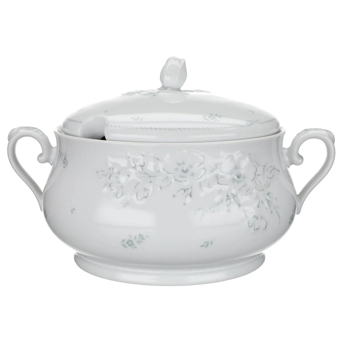 Suppenterrine - Seltmann Weiden Heiderose grau